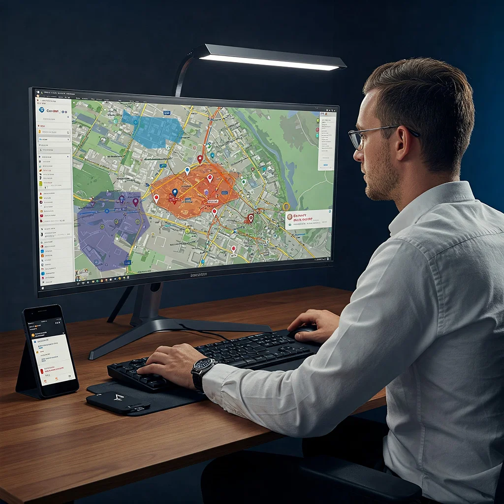 Points d’intérêts, Geofencing et Gestion de Zones - Visuel